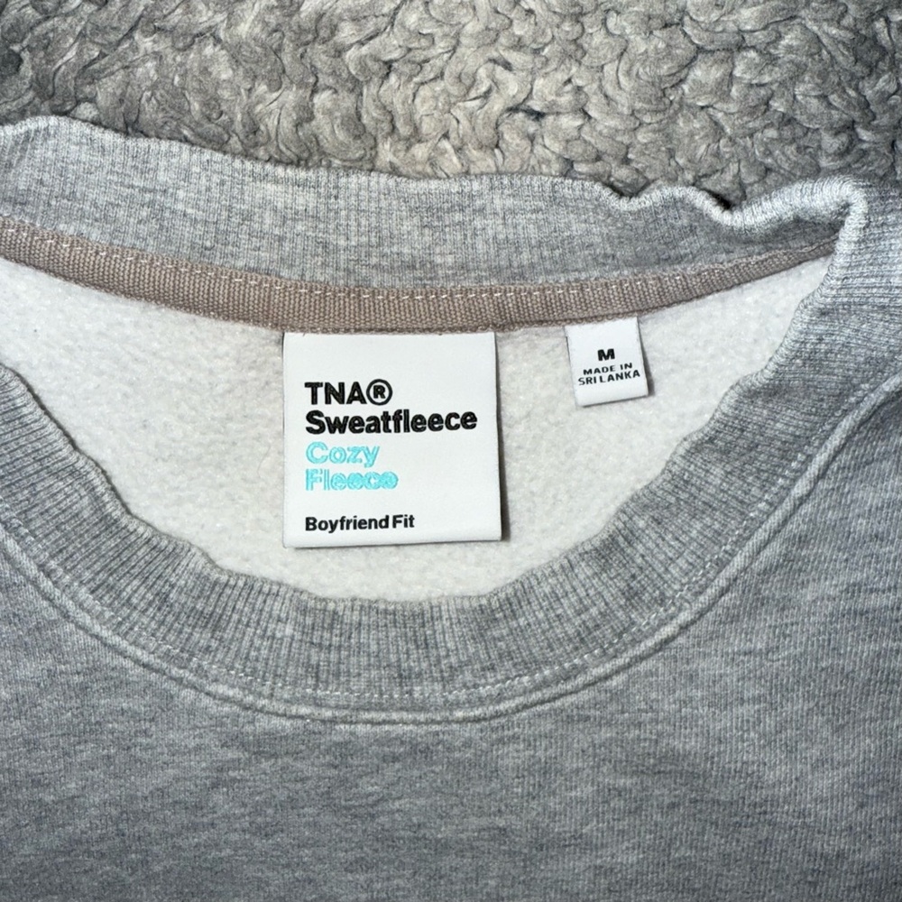 TNA Gray Crewneck Sweatshirt - Picture 3 of 3